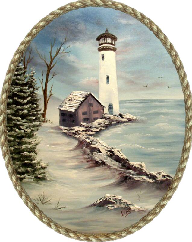Lighthouse in the Snow